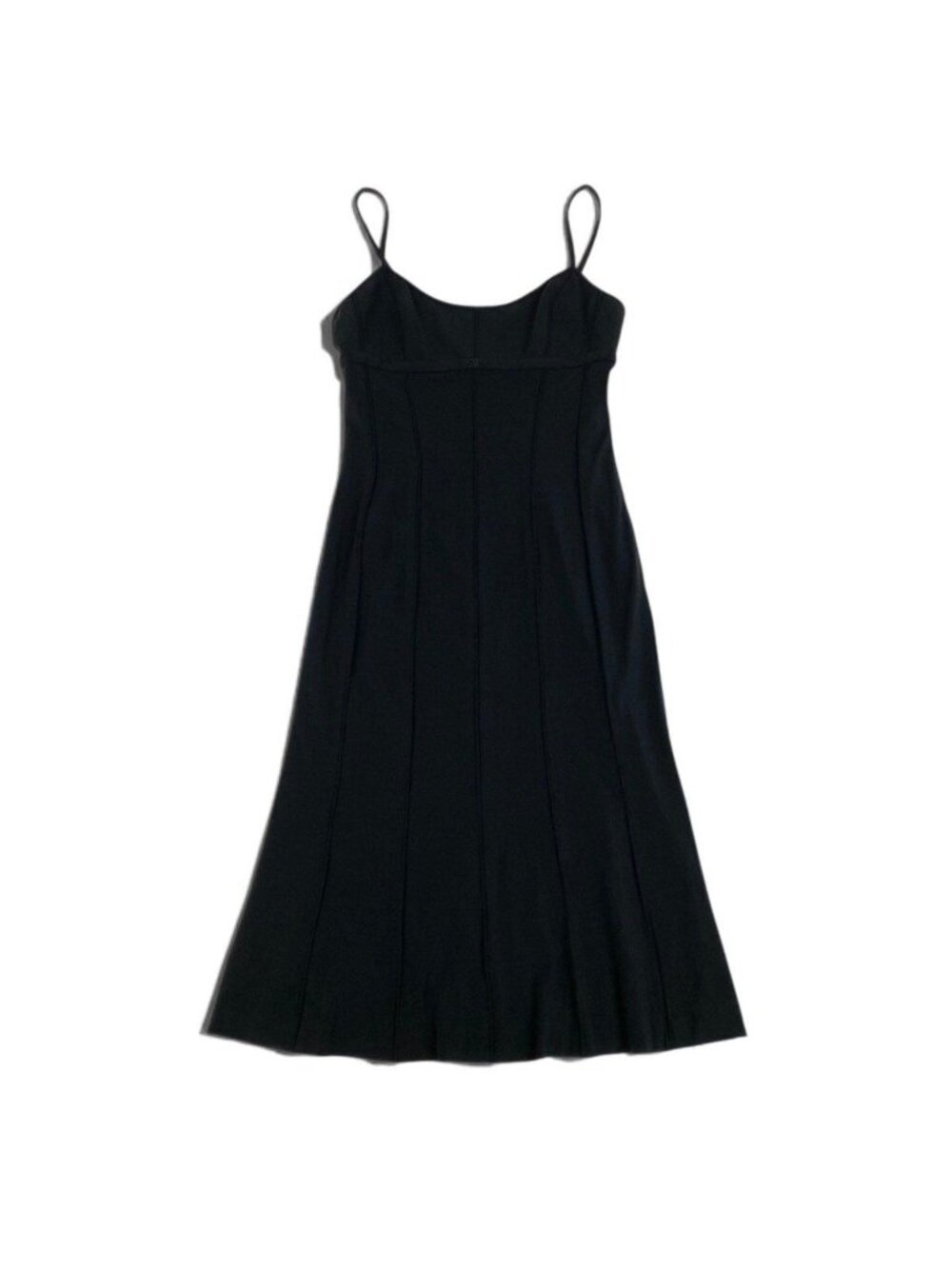 Chanel 96C Cruise Line Cami Dress Front CC Logo Embroidery Stretch